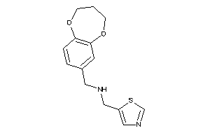 3,4-dihydro-2H-1,5-benzodioxepin-7-ylmethyl(thiazol-5-ylmethyl)amine