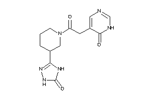 5-[2-keto-2-[3-(5-keto-1,4-dihydro-1,2,4-triazol-3-yl)piperidino]ethyl]-1H-pyrimidin-6-one