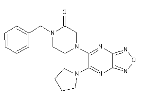1-benzyl-4-(5-pyrrolidinofurazano[3,4-b]pyrazin-6-yl)piperazin-2-one