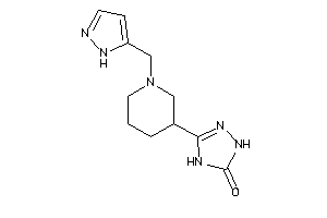 3-[1-(1H-pyrazol-5-ylmethyl)-3-piperidyl]-1,4-dihydro-1,2,4-triazol-5-one