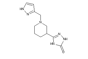 3-[1-(1H-pyrazol-3-ylmethyl)-3-piperidyl]-1,4-dihydro-1,2,4-triazol-5-one