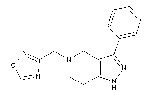 Image of 3-[(3-phenyl-1,4,6,7-tetrahydropyrazolo[4,3-c]pyridin-5-yl)methyl]-1,2,4-oxadiazole