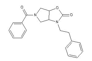 5-benzoyl-3-phenethyl-3a,4,6,6a-tetrahydropyrrolo[3,4-d]oxazol-2-one