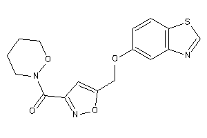 [5-(1,3-benzothiazol-5-yloxymethyl)isoxazol-3-yl]-(oxazinan-2-yl)methanone