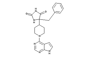 5-benzyl-5-[1-(7H-pyrrolo[2,3-d]pyrimidin-4-yl)-4-piperidyl]hydantoin