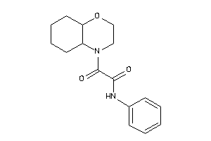 2-(2,3,4a,5,6,7,8,8a-octahydrobenzo[b][1,4]oxazin-4-yl)-2-keto-N-phenyl-acetamide