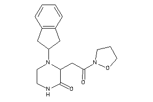 4-indan-2-yl-3-(2-isoxazolidin-2-yl-2-keto-ethyl)piperazin-2-one