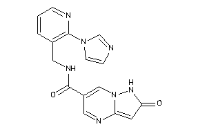 N-[(2-imidazol-1-yl-3-pyridyl)methyl]-2-keto-1H-pyrazolo[1,5-a]pyrimidine-6-carboxamide