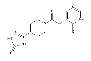 5-[2-keto-2-[4-(5-keto-1,4-dihydro-1,2,4-triazol-3-yl)piperidino]ethyl]-1H-pyrimidin-6-one