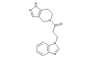 3-(benzimidazol-1-yl)-1-(1,4,6,7-tetrahydropyrazolo[4,3-c]pyridin-5-yl)propan-1-one