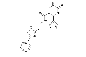 4-(3-furyl)-2-keto-N-[2-[3-(4-pyridyl)-1H-1,2,4-triazol-5-yl]ethyl]-3,4-dihydro-1H-pyrimidine-5-carboxamide