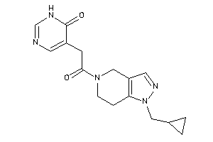 Image of 5-[2-[1-(cyclopropylmethyl)-6,7-dihydro-4H-pyrazolo[4,3-c]pyridin-5-yl]-2-keto-ethyl]-1H-pyrimidin-6-one