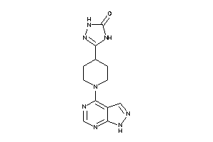 3-[1-(1H-pyrazolo[3,4-d]pyrimidin-4-yl)-4-piperidyl]-1,4-dihydro-1,2,4-triazol-5-one