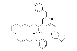 N-[1-benzyl-3-(2-keto-4-phenyl-3-oxa-1-azacyclohexadec-6-en-1-yl)propyl]carbamic Acid 2,3,3a,4,5,6a-hexahydrofuro[2,3-b]furan-3-yl Ester