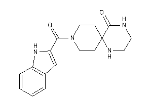 Image of 9-(1H-indole-2-carbonyl)-1,4,9-triazaspiro[5.5]undecan-5-one