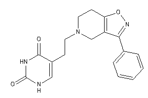 Image of 5-[2-(3-phenyl-6,7-dihydro-4H-isoxazolo[4,5-c]pyridin-5-yl)ethyl]uracil