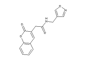 N-(isoxazol-4-ylmethyl)-2-(2-ketochromen-3-yl)acetamide