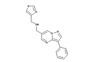 (3-phenylpyrazolo[1,5-a]pyrimidin-6-yl)methyl-(thiazol-4-ylmethyl)amine