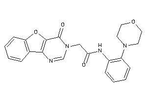 2-(4-ketobenzofuro[3,2-d]pyrimidin-3-yl)-N-(2-morpholinophenyl)acetamide