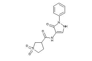 1,1-diketo-N-(5-keto-1-phenyl-3-pyrazolin-4-yl)thiolane-3-carboxamide