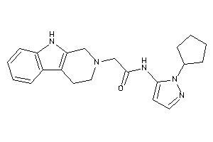 N-(2-cyclopentylpyrazol-3-yl)-2-(1,3,4,9-tetrahydro-$b-carbolin-2-yl)acetamide