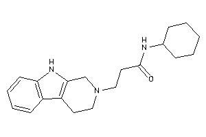 N-cyclohexyl-3-(1,3,4,9-tetrahydro-$b-carbolin-2-yl)propionamide