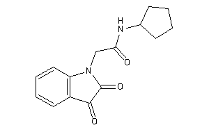 Image of N-cyclopentyl-2-(2,3-diketoindolin-1-yl)acetamide