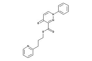 4-keto-1-phenyl-pyridazine-3-carboxylic Acid 3-(2-pyridyl)propyl Ester