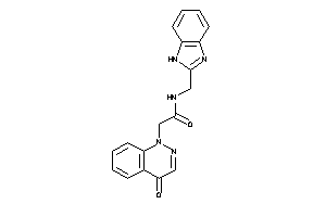 Image of N-(1H-benzimidazol-2-ylmethyl)-2-(4-ketocinnolin-1-yl)acetamide
