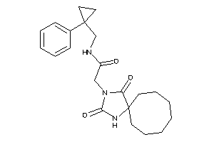 2-(2,4-diketo-1,3-diazaspiro[4.7]dodecan-3-yl)-N-[(1-phenylcyclopropyl)methyl]acetamide