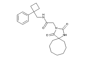 Image of 2-(2,4-diketo-1,3-diazaspiro[4.7]dodecan-3-yl)-N-[(1-phenylcyclobutyl)methyl]acetamide
