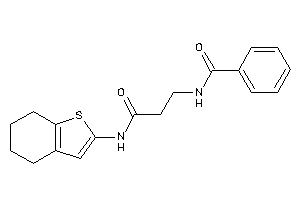 N-[3-keto-3-(4,5,6,7-tetrahydrobenzothiophen-2-ylamino)propyl]benzamide