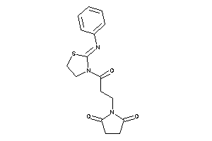 1-[3-keto-3-(2-phenyliminothiazolidin-3-yl)propyl]pyrrolidine-2,5-quinone