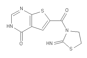 6-(2-iminothiazolidine-3-carbonyl)-3H-thieno[2,3-d]pyrimidin-4-one
