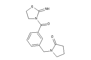 1-[3-(2-iminothiazolidine-3-carbonyl)benzyl]-2-pyrrolidone