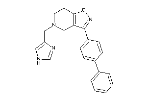 5-(1H-imidazol-4-ylmethyl)-3-(4-phenylphenyl)-6,7-dihydro-4H-isoxazolo[4,5-c]pyridine