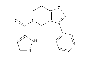 Image of (3-phenyl-6,7-dihydro-4H-isoxazolo[4,5-c]pyridin-5-yl)-(1H-pyrazol-5-yl)methanone