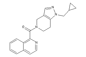 [1-(cyclopropylmethyl)-6,7-dihydro-4H-pyrazolo[4,3-c]pyridin-5-yl]-(1-isoquinolyl)methanone