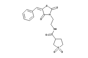 N-[2-(5-benzal-2,4-diketo-thiazolidin-3-yl)ethyl]-1,1-diketo-thiolane-3-carboxamide