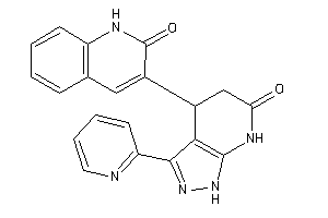 3-[6-keto-3-(2-pyridyl)-1,4,5,7-tetrahydropyrazolo[3,4-b]pyridin-4-yl]carbostyril