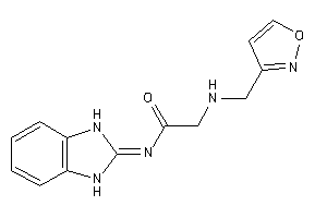 Image of N-(1,3-dihydrobenzimidazol-2-ylidene)-2-(isoxazol-3-ylmethylamino)acetamide