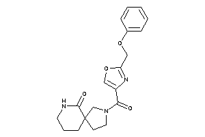 2-[2-(phenoxymethyl)oxazole-4-carbonyl]-2,9-diazaspiro[4.5]decan-10-one