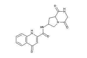 Image of N-(1,4-diketo-2,3,6,7,8,8a-hexahydropyrrolo[1,2-a]pyrazin-7-yl)-4-keto-1H-quinoline-2-carboxamide