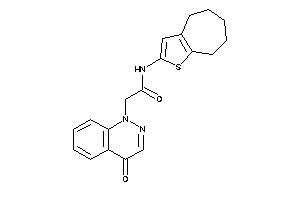 Image of 2-(4-ketocinnolin-1-yl)-N-(5,6,7,8-tetrahydro-4H-cyclohepta[b]thiophen-2-yl)acetamide