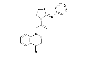 1-[2-keto-2-(2-phenyliminothiazolidin-3-yl)ethyl]cinnolin-4-one