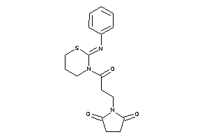 Image of 1-[3-keto-3-(2-phenylimino-1,3-thiazinan-3-yl)propyl]pyrrolidine-2,5-quinone