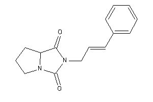 2-cinnamyl-5,6,7,7a-tetrahydropyrrolo[2,1-e]imidazole-1,3-quinone