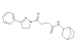 4-keto-N-(2-norbornyl)-4-(3-phenyl-2-pyrazolin-1-yl)butyramide