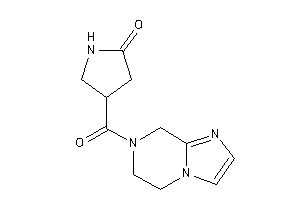 4-(6,8-dihydro-5H-imidazo[1,2-a]pyrazine-7-carbonyl)-2-pyrrolidone