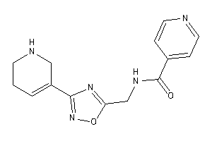 N-[[3-(1,2,3,6-tetrahydropyridin-5-yl)-1,2,4-oxadiazol-5-yl]methyl]isonicotinamide